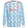 Maillot de Foot Manchester United Extérieur 2021-22 Manches Longues